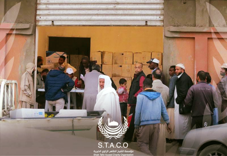 Distribution of humanitarian aid