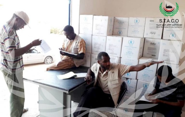 The STACO Foundation, in cooperation with the United Nations World Food Program, distributed food aid in southern Libya