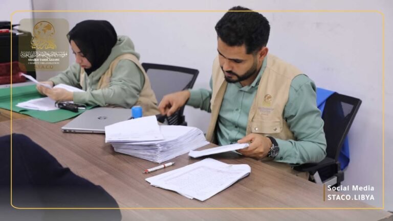 Sheikh Taher Al-Zawi Charity Foundation distributes rent allowance to support displaced families from Derna